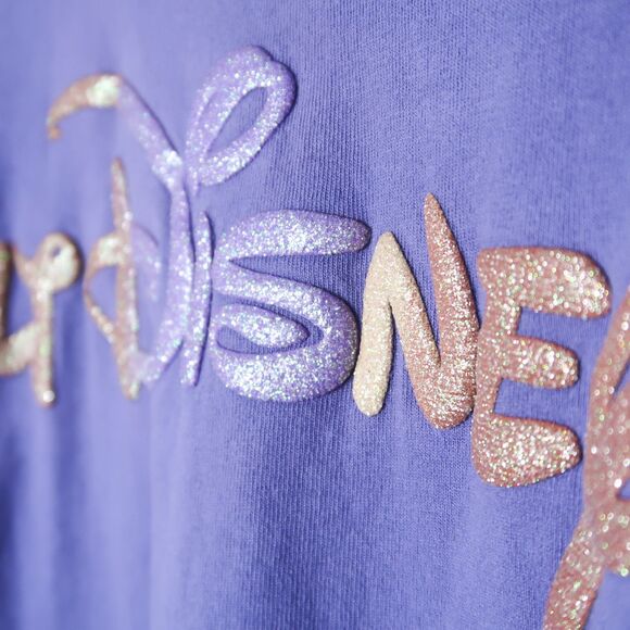 Disney World Womens Spirit Jersey Sweater Large Blue 50th Anniversary Glitter‎ - Picture 13 of 14